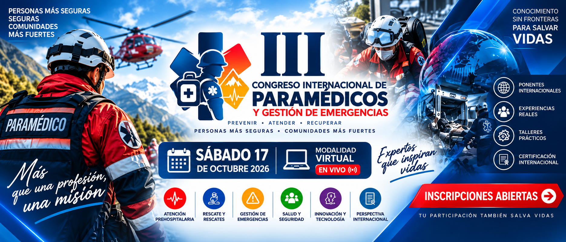III Congreso Internacional de Paramédicos y Gestión de Emergencias